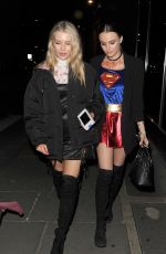 LOTTIE MOSS Leaves Star Studded Halloween Party in London 10/28/2016