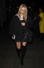 LOTTIE MOSS Leaves Star Studded Halloween Party in London 10/28/2016