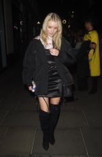 LOTTIE MOSS Leaves Star Studded Halloween Party in London 10/28/2016