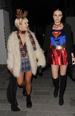 LOTTIE MOSS Leaves Star Studded Halloween Party in London 10/28/2016