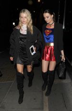 LOTTIE MOSS Leaves Star Studded Halloween Party in London 10/28/2016
