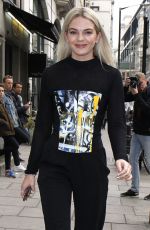 LOUISA JOHNSON Out and About in London 10/23/2016