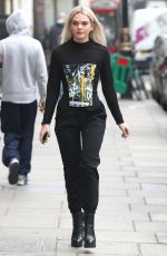 LOUISA JOHNSON Out and About in London 10/23/2016