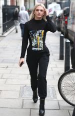 LOUISA JOHNSON Out and About in London 10/23/2016