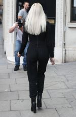 LOUISA JOHNSON Out and About in London 10/23/2016