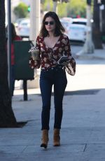 LUCY HALE in Tight Jeans Out in Studio City 10/10/2016