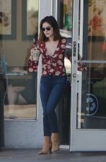 LUCY HALE in Tight Jeans Out in Studio City 10/10/2016