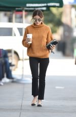LUCY HALE Leaves a Starbucks in Los Angeles 10/13/2016