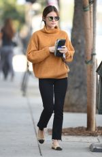 LUCY HALE Leaves a Starbucks in Los Angeles 10/13/2016