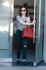 LUCY HALE Leaves a Wellness Center in Los Angeles 10/22/2016