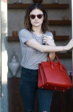 LUCY HALE Leaves a Wellness Center in Los Angeles 10/22/2016