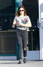 LUCY HALE Leaves a Wellness Center in Los Angeles 10/22/2016