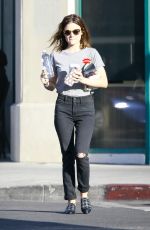LUCY HALE Leaves a Wellness Center in Los Angeles 10/22/2016