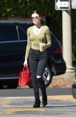 LUCY HALE Out and About in Los Angeles 10/08/2016