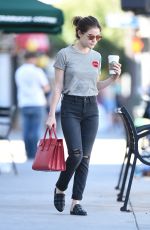 LUCY HALE Out for a Coffee in Los Angeles 10/22/2016