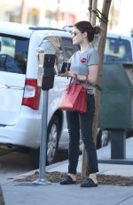 LUCY HALE Out for a Coffee in Los Angeles 10/22/2016