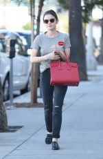 LUCY HALE Out for a Coffee in Los Angeles 10/22/2016