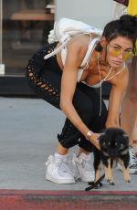 MADISON BEER With Her Dog Out in Los Angeles 10/01/2016