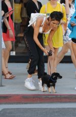 MADISON BEER With Her Dog Out in Los Angeles 10/01/2016