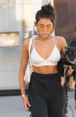 MADISON BEER With Her Dog Out in Los Angeles 10/01/2016