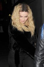 MADONNA Leaves Star Studded Halloween Party in London 10/28/2016