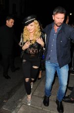 MADONNA Night Out in London 10/27/2016