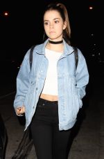 MAIA MITCHELL Out for Dinner in West Hollywood 10/07/2016