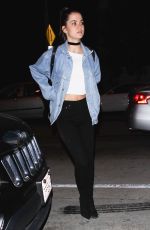 MAIA MITCHELL Out for Dinner in West Hollywood 10/07/2016