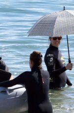 MARION COTILLARD in Swimsuit on the Set of 
