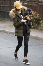 MEGAN MCKENNA Out with Her Dog in Essex 10/07/2016