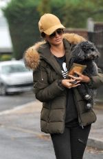 MEGAN MCKENNA Out with Her Dog in Essex 10/07/2016