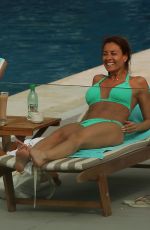 MELANIE SYKES in Bikini at a Pool in Ibiza 10/13/2016