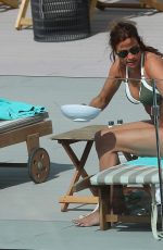 MELANIE SYKES in Bikini at Her Hotel Pool in Ibiza 10/17/2016