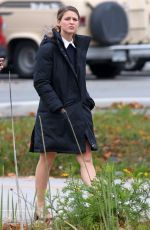 MELISSA BENOIST on the Set of 