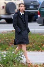 MELISSA BENOIST on the Set of 