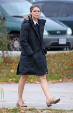 MELISSA BENOIST on the Set of 