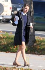 MELISSA BENOIST on the Set of 