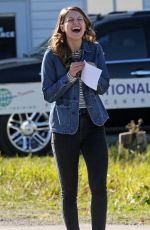 MELISSA BENOIST on the Set of 