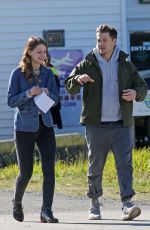 MELISSA BENOIST on the Set of 