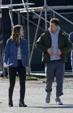 MELISSA BENOIST on the Set of 