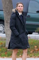 MELISSA BENOIST on the Set of 