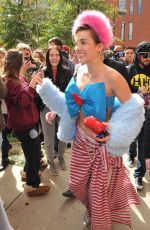 MILEY CYRUS at Campaigning for Hillary Clinton at George Mason University in Virginia 10/22/2016