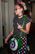 MILEY CYRUS at LAX Airport in Los Angeles 09/30/2016