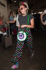 MILEY CYRUS at LAX Airport in Los Angeles 09/30/2016