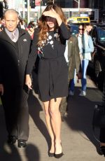 MINNIE DRIVER Arrives at Good Morning America in New York 10/12/2016