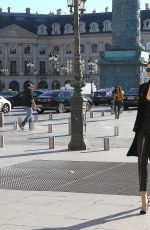 MIRANDA KERR Out and About in Paris 10/04/2016