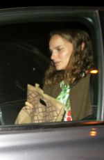 NATALIE PORTMAN Leaves Gracias Madre in West Hollywood 10/05/2016