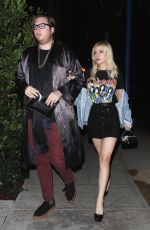 NICOLA PELTZ at Delilah Restaurant Club in West Hollywood