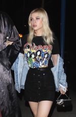 NICOLA PELTZ at Delilah Restaurant Club in West Hollywood