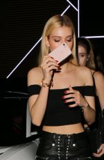 NICOLA PELTZ Out for Dinner in West Hollywood 10/19/2016